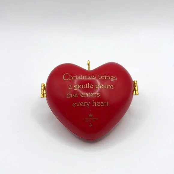 Hallmark Heart of Christmas Hinged Keepsake Ornament Winter Scene 1993 - Picture 5 of 13